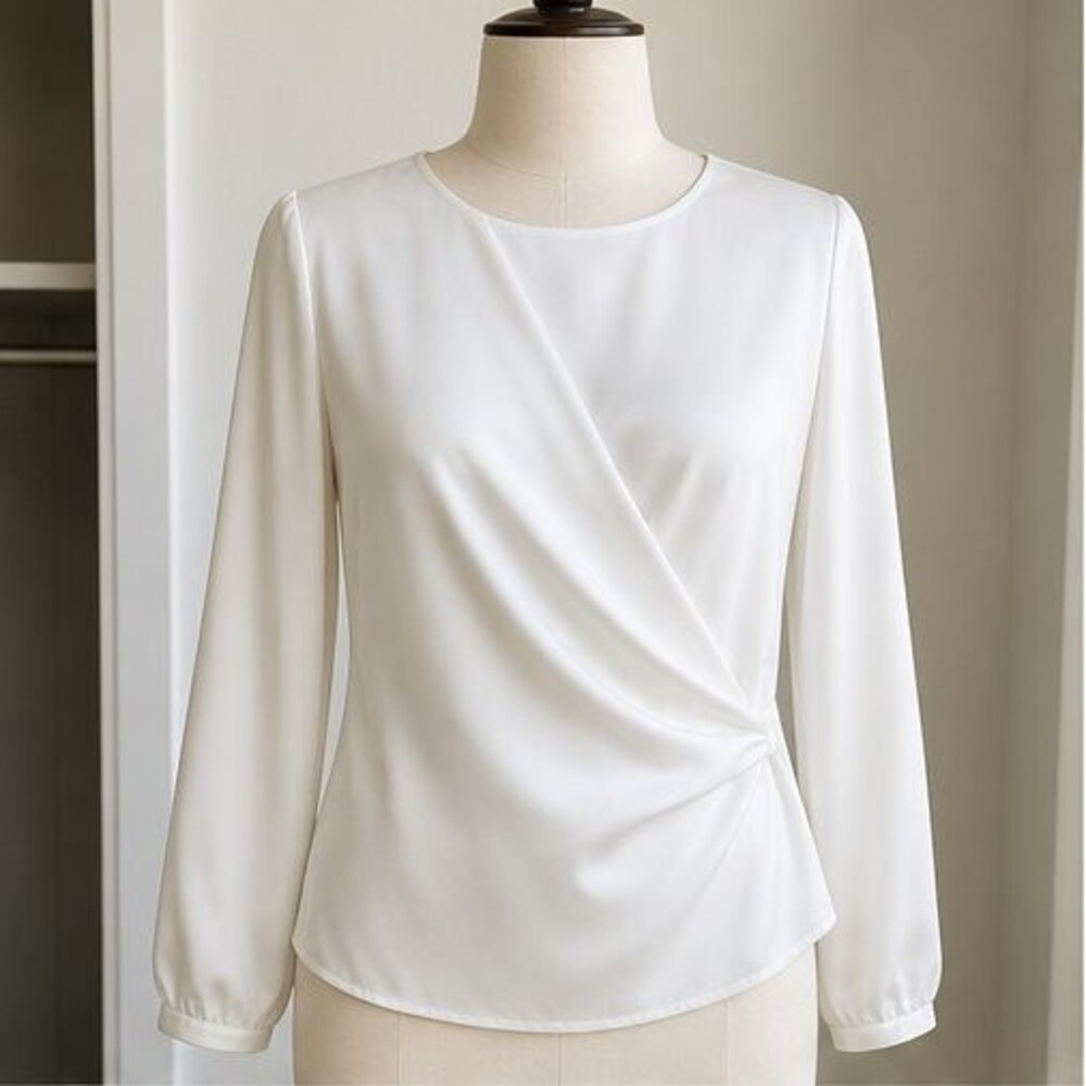 White Puff Sleeve Top